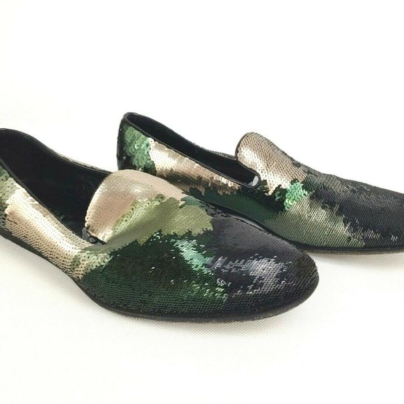 Prada Camouflage Sequin Evening Loafer Size 10 main image 11